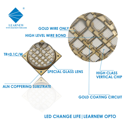 R15MM 100W UV LED Chips 2100mA High Power UV LED Quartz Glass Lens