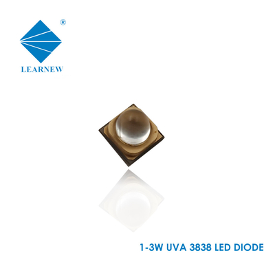 Learnew 3838 3W 365nm 385nm 395nm UVA LED Chip For Plant Growing