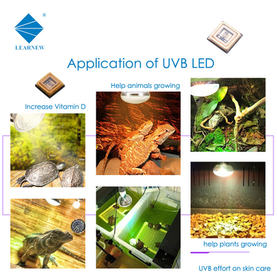 Photosensitive 3W 3535 UVB LED Chips 320nm 315nm 306nm 340nm For Curing And Coating