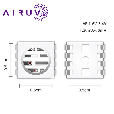 SMD5050PIR2 SERIES High Power Chips 0.3w 585-595nm 840-850nm 80-100mW For Cameras And 3D Printing