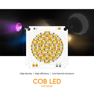 High Power 1050W 5555 RGBCW COB LED Chip with 100-110LM/W Efficiency and 3-Year Warranty for Professional Photography Lighting