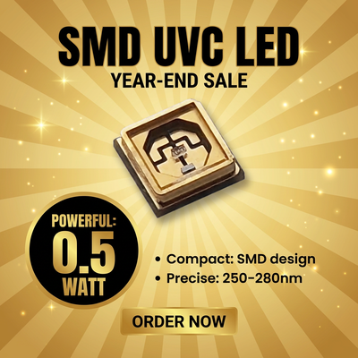 UV LED Chips optimized to deliver ultraviolet light used in sterilization curing printing and scientific instrumentation