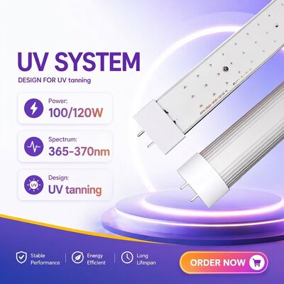 UV Tube Multi Size High Erythemal Output 365Nm Uv Tube With Complete Industry Certifications Uv Sunbed Tube 100W 120W