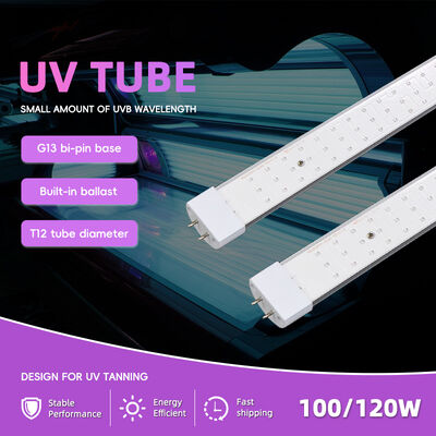 Professional Uv Tanning Light Tube100W-120W 1.8M 1.9M 2.0M CE Certified 365Nm Uv Tube for Sunbed Equipment