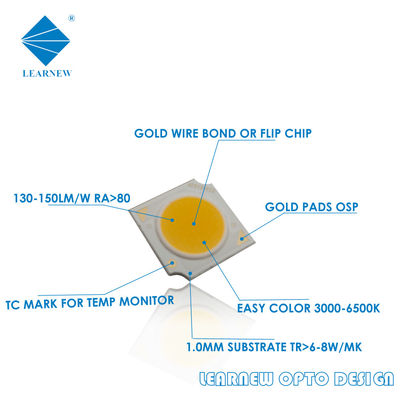 For led downlight 120-140lm/w  flip chip led cob 1414 series 4000k high cri 90 Mirror alu