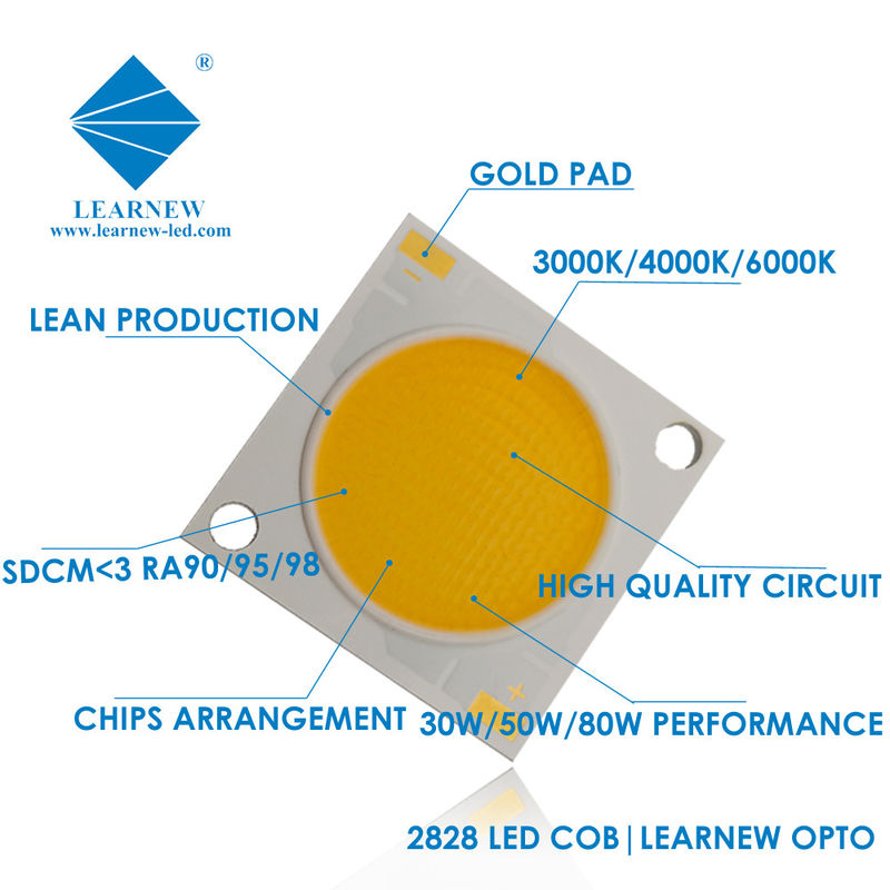 Color Customizable 40w 50w 60w Cob Led High Power Square Ac Cob Led