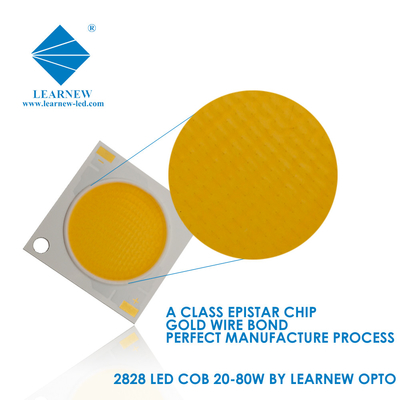 75w Learnew OEM ODM LED COB Chips , 35-38V 2700-6500K 2828 40W LED Chip