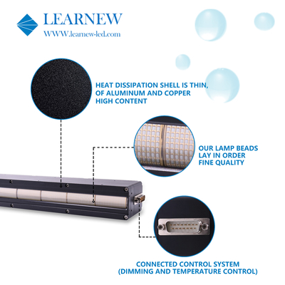 1200W 395nm UV LED Curing System with 120° View Angle & 0-1200W Dimming Control Method for 3D/Offset/Inkjet Printer