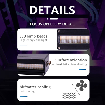 600w 1200w Led Curing System Water Cooling Smd Or Cob