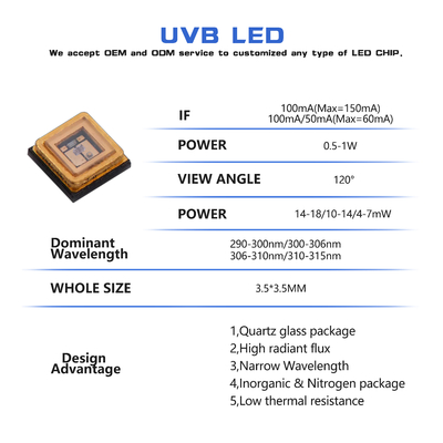 365-395nm Smd Cob Led Chip 3w 50w High Power