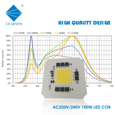 Custom AC LED COB 120V-277V 7070 100W 110-120lm/W COB LED Chips For LED Industry Light