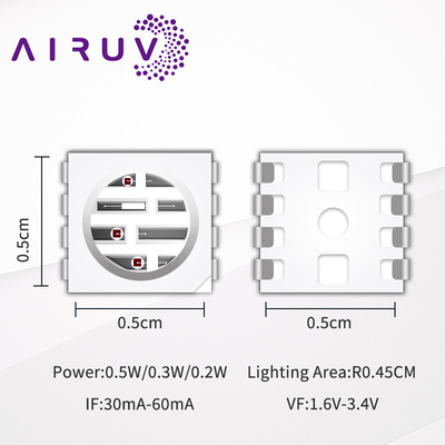 Hot sell Smd 0.5W 0.3W 0.2W 620nm 410nm 520nm 850nm 840nm 5050 IR Led Chip For Grow light