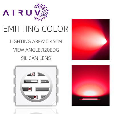 Wholesale SMD5050UYFIR SERIES 0.5w LED Chip 585-595nm 840-850nm 80-100mW for Cameras and 3D printing With free sample