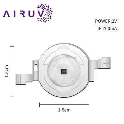 2W LED Chip 585-590nm 800-810nm 950-1100mW 700mA 2.0-2.4V For Therapeutic Lamp