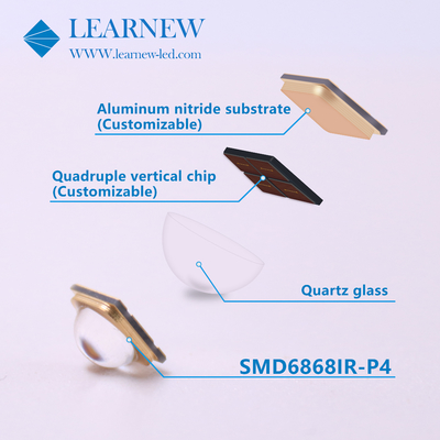 High Density and Intensity IR Led Chips 5-8W for Dominant Wavelength 730-950MM