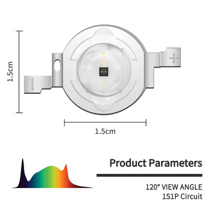 High Power 2w Infrared Diode Chip Emitter 940nm Optical Power 950-1100mW VF 2.0-2.4V