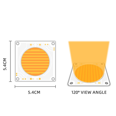 5454 Dimmable 200w 150w Cob Led Chip Dual Color Temperature 2700k 6500k 51-53v 57-60v