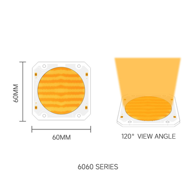 Bi color Cob Led Chip 6060 Dual CCT 2700K 6500K Cob Chip High Power 300W*2 LEDs