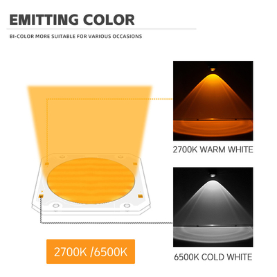 Dual Color COB 6060 Bi Color LED COB Widely Range Color DC 205V 300w+300w LED COB Chip