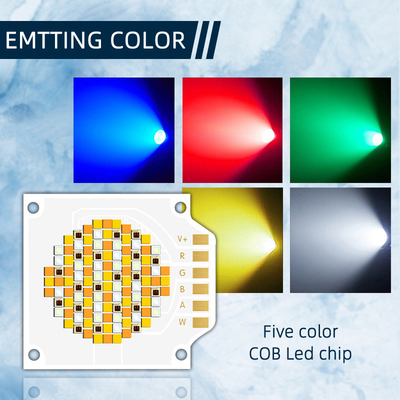 3538 250W Five Colors COB LED Chips with 620nm/460nm/520nm/2700K/6500K CCT and 24-26V