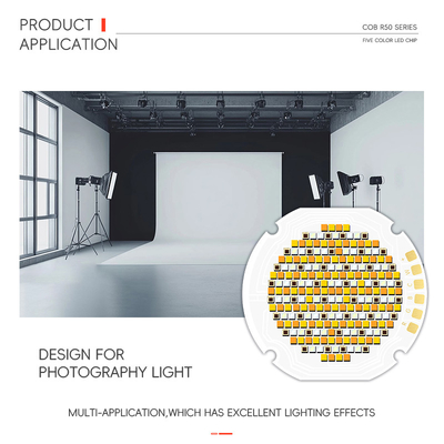Customized Ceramic Smd Led R50 Chip 2700K 6500K 300W-70W Special Angle 30 60 90 120 Degrees IF 1-4A VF 42-46V