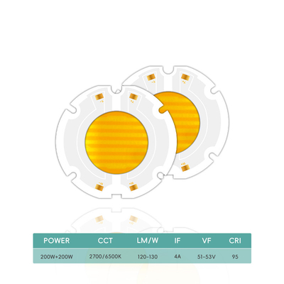 AC 51-53V 2700K-6500K full spectrum led chip 200w AC COB LED Chip