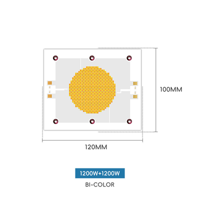 High lumen power red Warm white + positive white 18a-21a 1200w +1200w smd led chip 120*100 COB Chip Photography light
