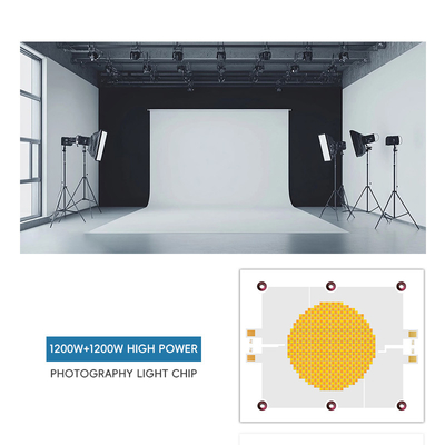 Bi Color LED Chip High Power 1200W*2 70-100Lm/W Dual CCT 2700K 6500K For Photography Light 120100