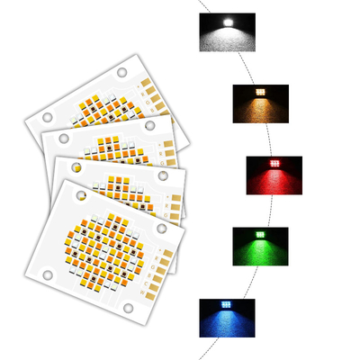High Efficiency LED Chip 4050 Size 2700k 6500k 180w Five Color COB LED Chips Bead