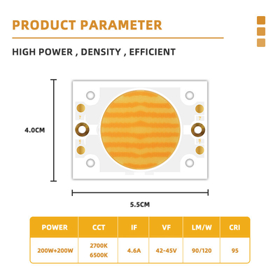 2700k 6500k Hight Efficiency 200w 4055 White SMD LED Chip Warm White Emission High Luminous