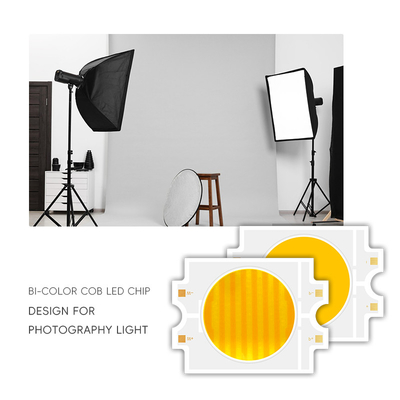 2700K+6500K 4055 CSP LED Cob Chip Tunable Bi Color 100W 200W 300W COB LED Module CRI95