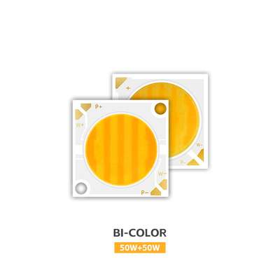 COB LED Chip 2800k / 6500k CCT High CRI RA95 COB LED Chips R21mm 40W+40W 100-110lm/w 1.1A 36-38V for Stage Lights