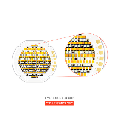 Round 36mm High Power 300W 700W RGBW RGBWW Magic 5 in 1 Color Smart COB LED Chips R50 50*50 High Brightness CRI95+ 110LM/W Leds