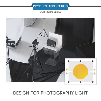 2400W COB Bi-Color 2700K 6500K CCT High Power 1200W+1200W COB 120mm*100mm LED Chip Module CRI 95+ for Photography Lighting