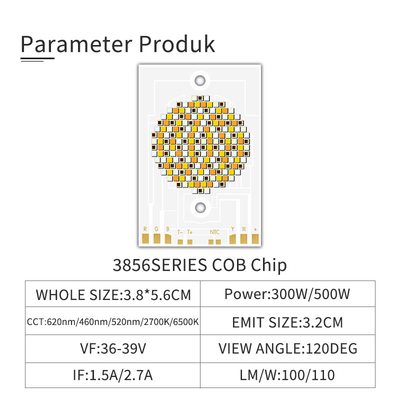 3856 SIZE Movie Lights Stage Lights 300W COB Chip CRI95 500W 2700K 6500K RGBCW RGBWW Dimmable CCT COB LED Factory OEM ODM