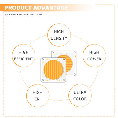 57V Cob Light Source 150W 200W Constant Voltage Warm White Two-Color Optional Wholesale Support