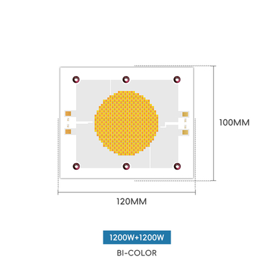 2400W Dual Color COB LED Chip 2700K 6500K CRI 95+ for Photography