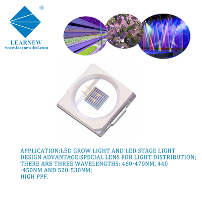 1W SMD 3030 Blue LED Grow Light Chip 440-470nm 300mA 3.0-3.4V