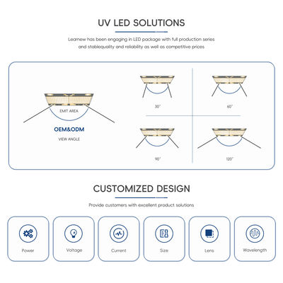 Custom Uva Uvb Uvc Led Lamp Uvc 285NM 395NM 405NM Led Light Uv Led Curing System High Power