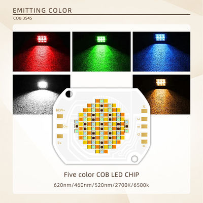 350W COB LED Chip 2700K-6500K RGBCW Full Color Tunable with 120° Viewing Angle for Stage & Photography Lights