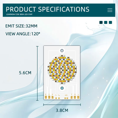 High Power COB LED Chip 300W 500W RGBWW 38x56mm 110LM/W 2400K-7000K for Commercial Lighting