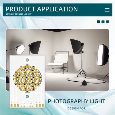 High Power COB LED Chip 300W 500W RGBWW 38x56mm 110LM/W 2400K-7000K for Commercial Lighting