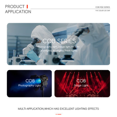 High Power 300W 700W RGBW Round 36mm 5 in 1 Color 110LM/W Smart COB LED Chip for Movie Light