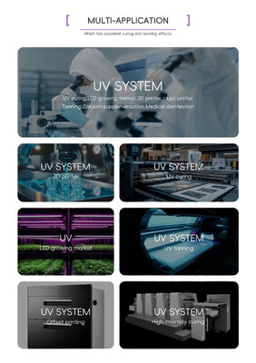 1.5M UV LED Tube 365nm 370nm 100W 120W UV Tube Lamp Medical 1.7M AC Design Tanning BED UV LED Phototherapy Solution Expert