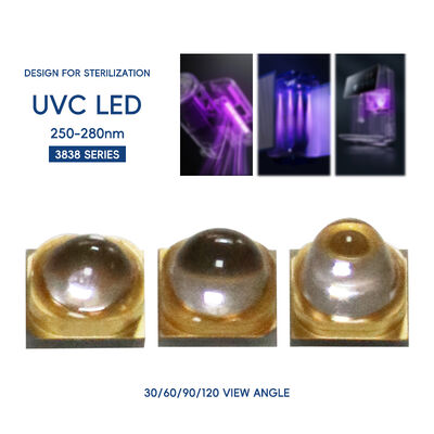 Uv  LED UV-C LED 3W 110mW 500mA Led 270nm 3838 275nm Uv Leds High Power UV UVC LED UV-C LED 265nm UVC