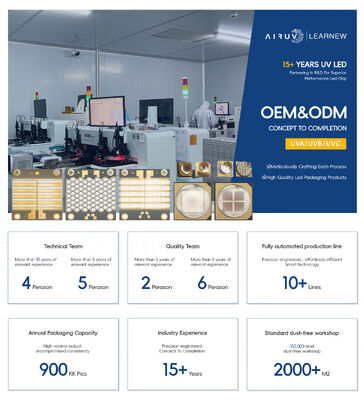 5W-7W UV LED Diode 55mil SMD3838 High Power 365nm 385nm 395nm 405nm  Uv Curing Uvled Chips