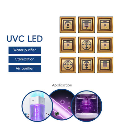 UV UVC 3535 Package 265nm SMD High Performance SMD 100mA 150mA  UVC LED Diode 1W 255nm 275nm Water Air Purifications