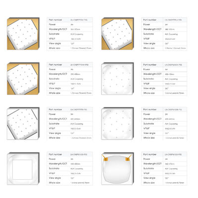 1616/1717 2W 3W Full Spectrum 1800K 7000K Wavelength 365Nm-1600Nm Operating Current 1000Ma Voltage 2.8V 3.4V CNSP LED Chip