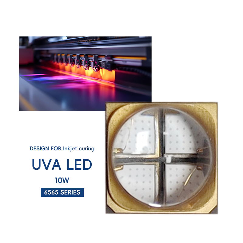10W UVA LED Chip 365nm-395nm for UV Curing & Plant Growth
